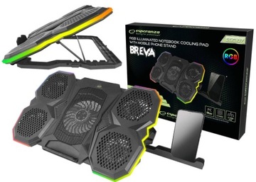 PODSTAWKA PODKŁADKA CHŁODZĄCA POD LAPTOPA LED RGB