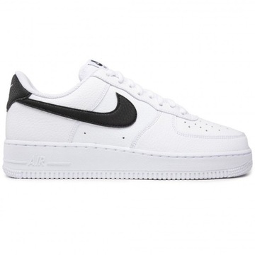 Buty Sportowe Męskie NIKE AIR FORCE 1 '07 LOW Białe Czarne CT2302-100 r 41