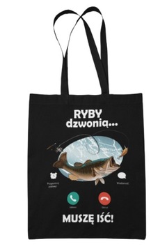TORBA NA RYBY DLA WĘDKARZA RYBY DZWONIĄ MUSZĘ IŚĆ