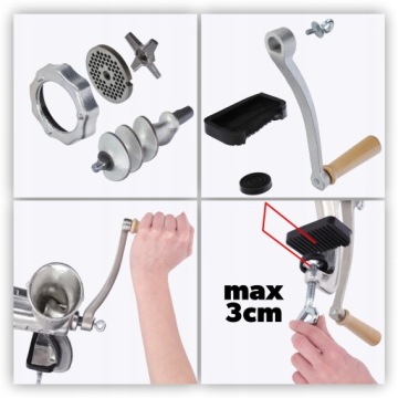 РУЧНАЯ ЧУГУННАЯ МЯСОРУБКА №5.