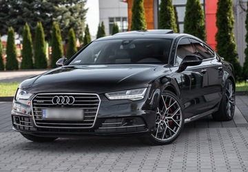 Audi A7 C7 A7 Sportback Facelifting 3.0 TDI competition 326KM 2016 Audi A7 3.0 BiTDI V6T 326KM 2016 Quattro Kamera Bose CzerwonePasy Alcantara