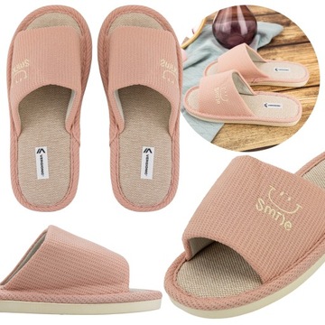 KLAPKI kapcie BUTY PANTOFLE domowe CIAPY materiał