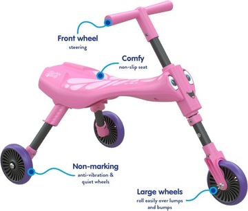 Беговел Mookie Scuttle Bug, розовый