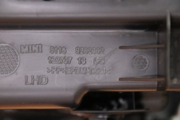 MINI F55 F56 ПАССАЖИРСКИЕ ПЕРЧАТКИ КОНСОЛИ ЧЕРНЫЕ ЕВРОПА 9262362