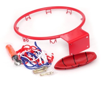 KOSZ - metalowa obręcz do koszykówki z siatką 32cm