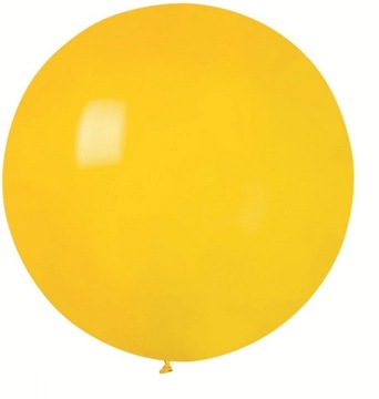 Balon Gigant Kula Pastelowa Żółty Olbrzymi 80 cm