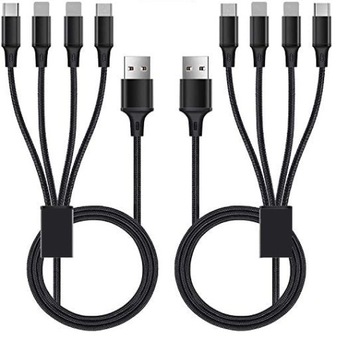 Kabel 4w1 Mircro USB/USB C/ Lightning/Lighting