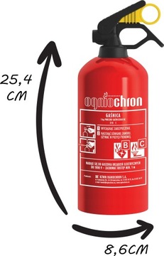 ОГНИОХРОН АВТОМОБИЛЬНЫЙ ПОРОШКОВЫЙ ОГНЕТУШИТЕЛЬ 1 КГ Л.С.