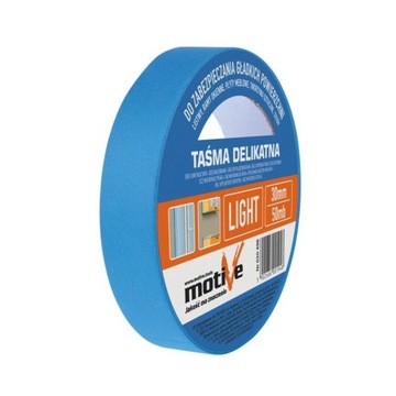 Taśma malarska niebieska delikatna LIGHT 30x50mb