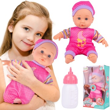 LALKA INTERAKTYWNA DO KARMIENIA BOBAS ZESTAW MAŁA MAMA BOBASEK MÓWI BUTELKA
