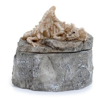 KOŚCIANY SMOK - PUDEŁKO NA KOŚCI MONETY RPG 8 CM