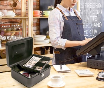 СЕЙФ ДЛЯ ДЕНЕЖНЫХ МОНЕТ БОЛЬШИЕ МЕТАЛЛИЧЕСКИЕ КАССЕТНЫЕ МОНЕТЫ С КЛЮЧОМ XXL