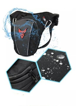 Saszetka na nogę Motocyklowa SZARE LOGO