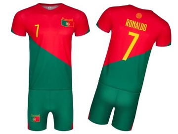 Strój Piłkarski RONALDO 7 Portugalia rozmiar 140