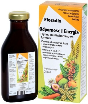 FLORADIX ODPORNOŚĆ I ENERGIA PŁYN 250ML