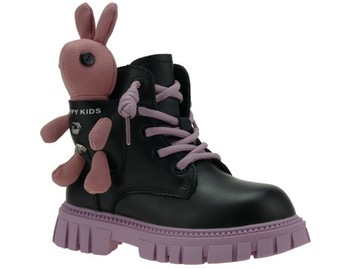 DZIEWCZĘCE BUTY ZIMOWE, DZIECIĘCE ŚNIEGOWCE, KOZAKI NA SUWAK R. 37