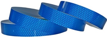 TAŚMA ODBLASKOWA FOLIA NIEBIESKA NA ROWER ODBLASK