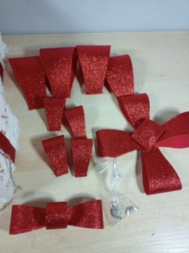 CClife Набор из 4 рождественских подарочных коробок Декоративные светодиодные снежинки