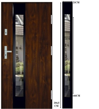 ДВЕРИ ИЗ ПОЛЬСКОЙ ИНОКСА 16 ЧЕРНАЯ ТЕРМАЛЬНАЯ РАМКА ТОЛЩИНОЙ 72 ММ. 80СМ 72ММ UD 1.3 ТЕРМО