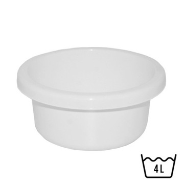 MISKA BIAŁA 4L 26CM CLASSIC POLSKI PRODUKT