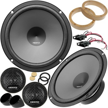 HERTZ MOCNE GŁOŚNIKI SAMOCHODOWE SYSTEM 165MM 300W DO VW POLO4 SCIROCCO