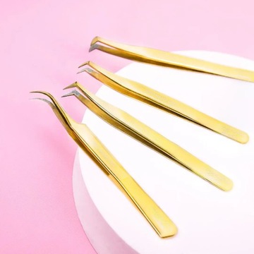 Профессиональный пинцет для наращивания ресниц - PRO NANO 001