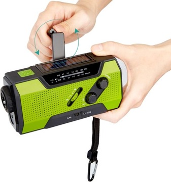 РУЧНАЯ РУЧКА С СОЛНЕЧНЫМ РАДИО FM-РАДИО АВАРИЙНЫЙ СВЕТОДИОДНЫЙ ФАКАР 2000 мАч