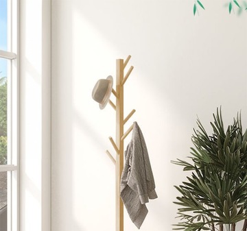 ДЕРЕВЯННАЯ ВЕШАЛКА ДЛЯ ОДЕЖДЫ, НАПОЛЬНАЯ, СВОБОДНОСТОЯЩАЯ СТОЙКА-ЧЕРДАК