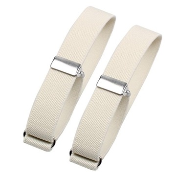 2Pcs Metal Sleeve Holders Non Slip White