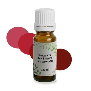 Barwnik do świec Czerwony D20002 10 ml