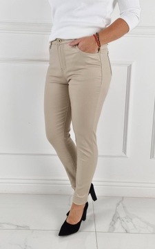 # КЛАССИЧЕСКИЕ ЖЕНСКИЕ БРЮКИ С УТЕПЛЕННЫМ ВОЩЕМ - КОЖА #