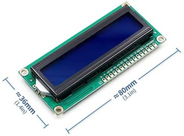 ЖК-дисплей 1602 HD44780 2X16 синий Arduino