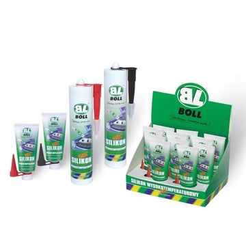 0070107 BOLL KAPOTA SILIKONOVÁ WYSOKOTEMPERATUROWA ČERNÁ 80ML /ZESTAW 11 KS