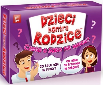 GRA DZIECI KONTRA RODZICE CZEGO O SOBIE NIE WIECIE ? gra dla całej rodziny