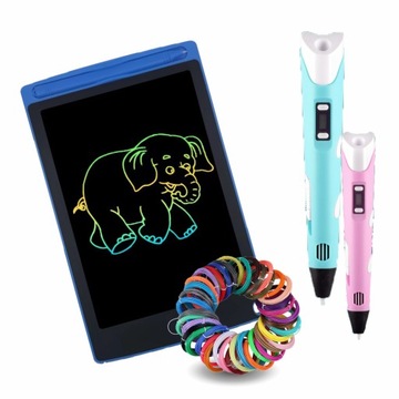 Волшебный детский принтер 3D PEN + сменные картриджи на 100 м + БЕСПЛАТНЫЙ ПЛАНШЕТ