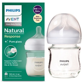 AVENT NATURAL BUTELKA ANTYKOLKOWA 120 ML SZKLANA