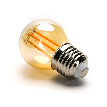 Żarówka LED Filament E27 G45 4W AMBER 2200K