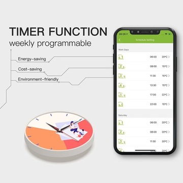 Цифровой программируемый термостат TUYA Zigbee GA