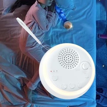 Машина с белым шумом. Простота в использовании. 3 режима таймера. 16 успокаивающих звуков для офиса.