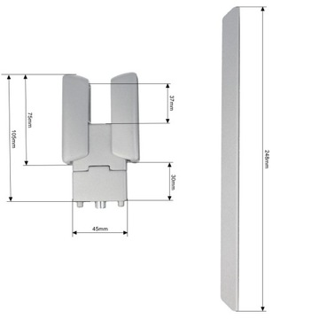Przegroda do biurka, osłona, mocowanie do płyty