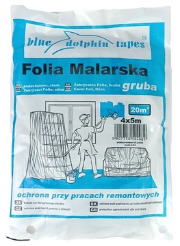 FOLIA MALARSKA OCHRONNA PLANDEKA 4M X 5M GRUBA