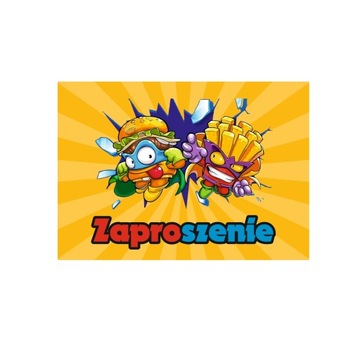 ZAPROSZENIE URODZINOWE SUPER ZINGS 15x10 cm