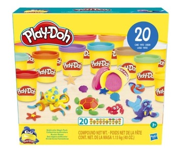 PLAY-DOH CIASTOLINA WIELOKOLOROWA 20 TUB MAGIC PACK