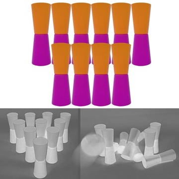 10x Kubki Flip Cups Agility Training Sprzęt sportowy Body Rose Orange