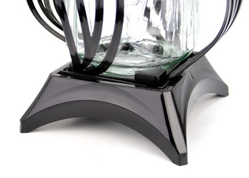 современный GRITCH, FLORA, черный, большой и устойчивый, высота 34см.