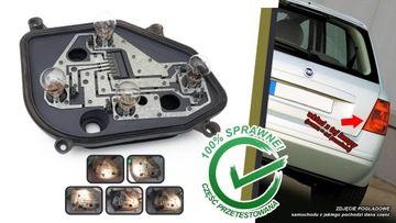 FIAT STILO 5D 5-DRZWIOWY VLOŽKA SVĚTLA SVĚTLO ZADNÍ ZÁSTRČKA PRAVÝ PRAVÁ