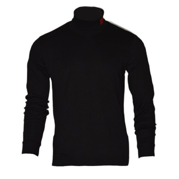 Golf męski sweter Hugo Boss Derollo224 Slim Fit Czarny