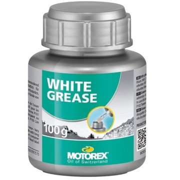 BIAŁY SMAR LITOWY MOTOREX DO ŁOŻYSK ROWERU Z PĘDZELKIEM WHITE GREASE 100G