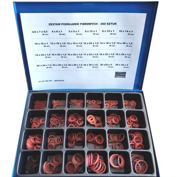 PODKŁADKA FIBROWA FIBROWE PODKŁADKI ZESTAW 460 szt