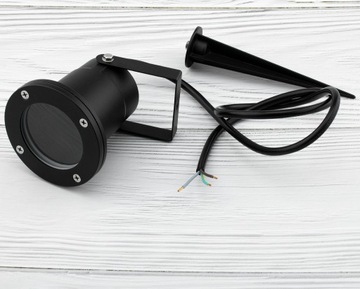 2 светодиодных садовых светильника, GU10, IP65, ПЛОТНЫЙ, НАКАЧИВАЕМЫЙ ОТРАЖАТЕЛЬ, с КАБЕЛЕМ 1 м